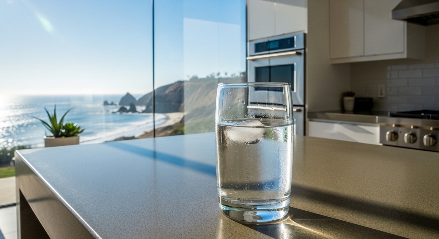 Water glass on counter. Is your drinking water safe?