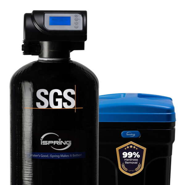 iSpring WCSTB45KG Whole House Water Softener — 45,000 Grain